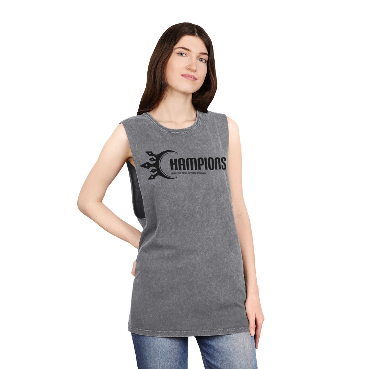 Unisex Stonewash Tank Top