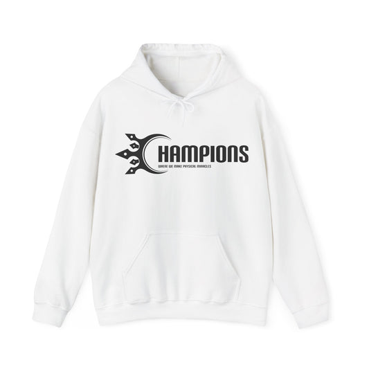 Champions Physical Fitness hoodie - gym workout apparel and fitness streetwear