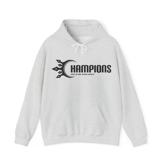 Champions Fitness gym hoodie - moisture wicking workout apparel for men and women