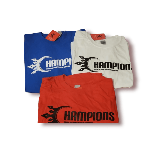 Champions Physical Fitness T-shirt - gym workout apparel for men and women