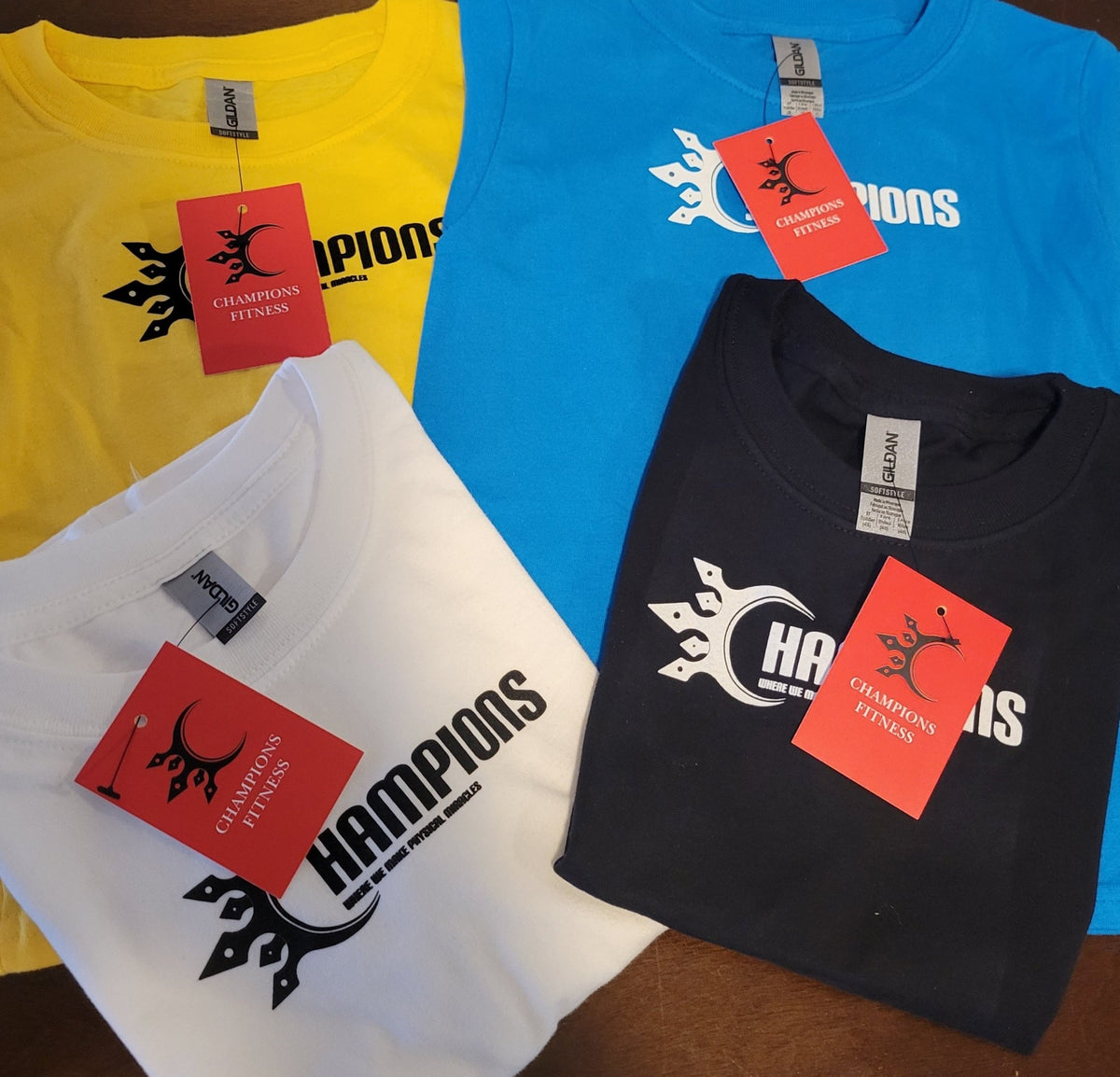 Champions Physical Fitness kids T-shirt - youth fitness apparel for boys and girls
