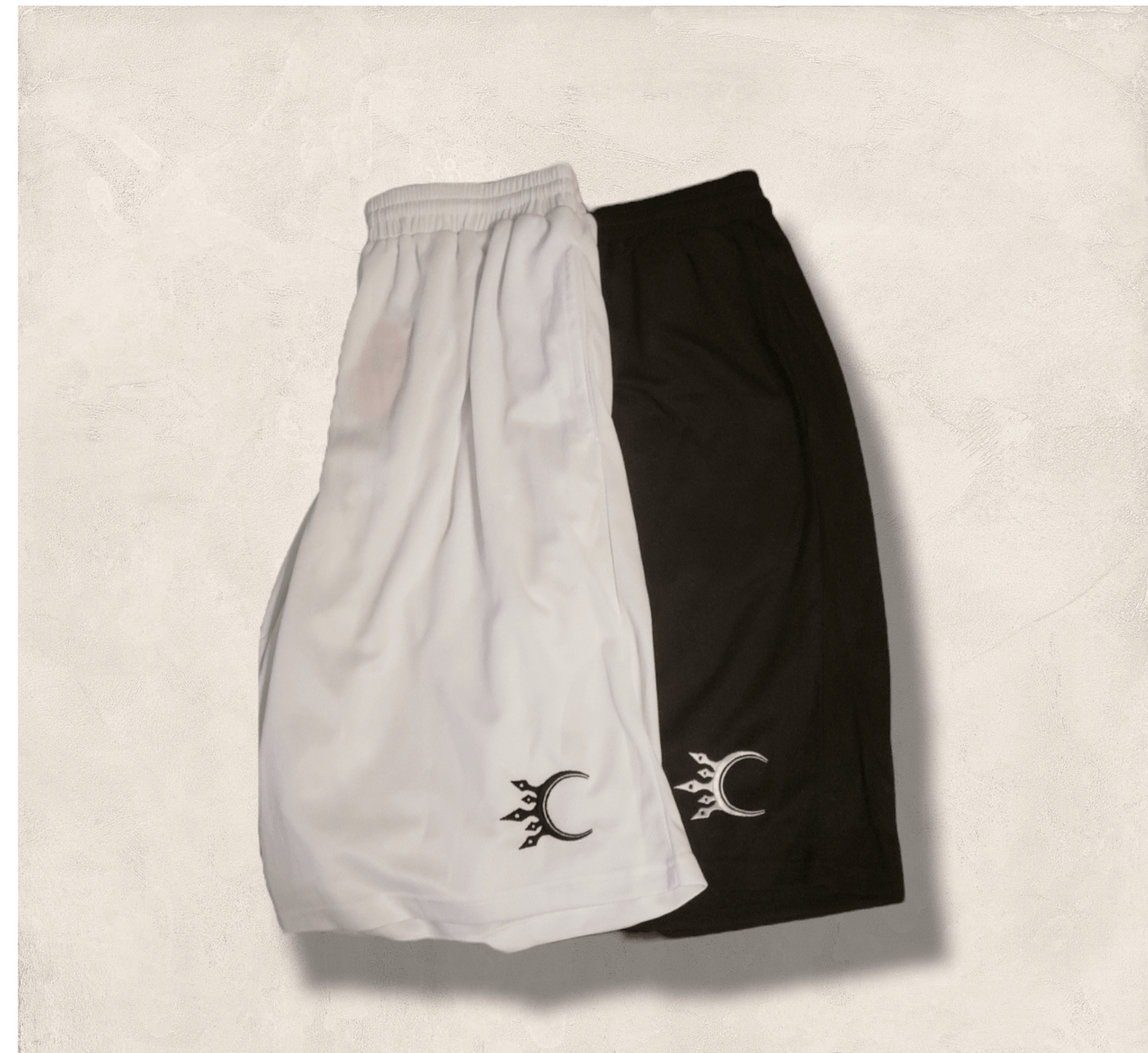 Champions Physical Fitness shorts - gym workout shorts with stitched Champions logo