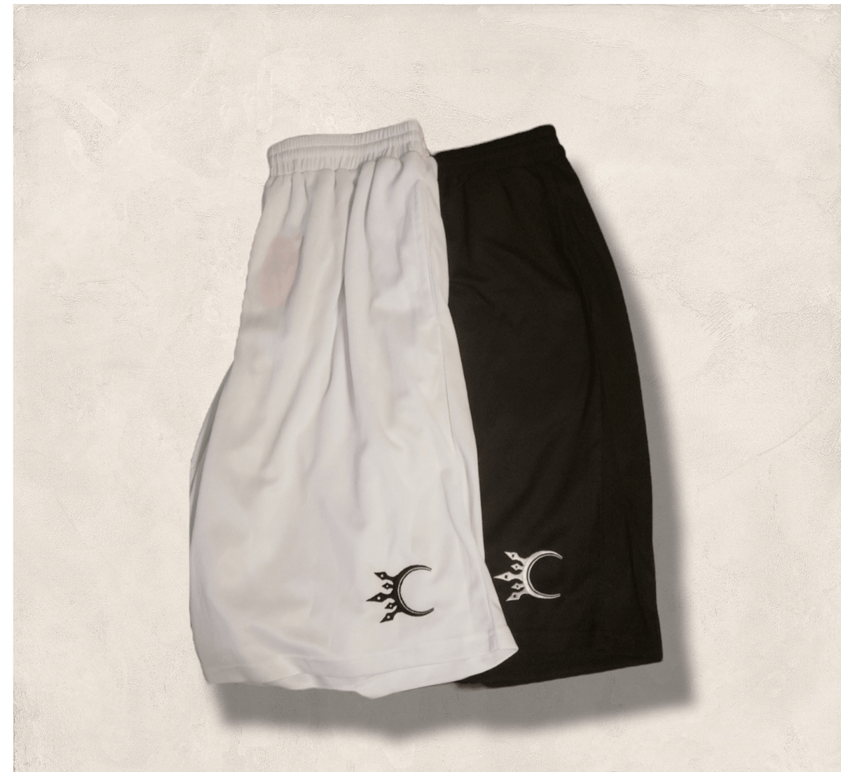 Champions Physical Fitness shorts - gym workout shorts with stitched Champions logo